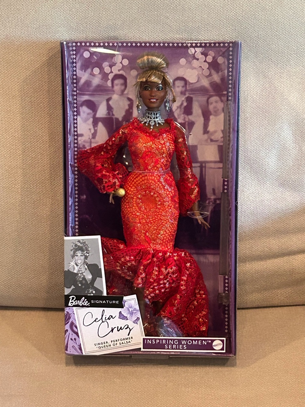 Barbie Signature Celia Cruz Inspiring Woman Collector Doll NIB